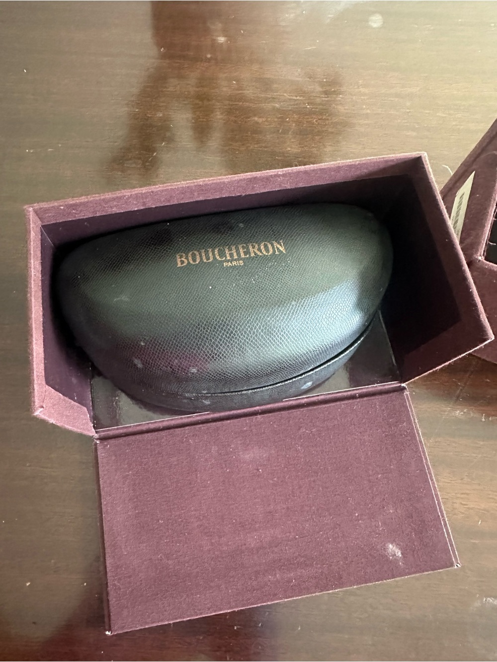 Boucheron Black Sunglasses Case - Protective Eyewear Pouch
